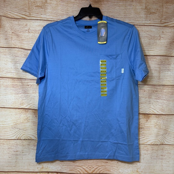 Greg Norman Relaxed Fit 100% Cotton Soft Pocket Short Sleeve Tee Size Medium - Picture 1 of 8